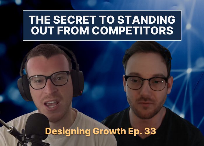 Featured Image for Designing Growth Episode 33 featuring guest Mitch Marcello and host Sam Chlebowski.