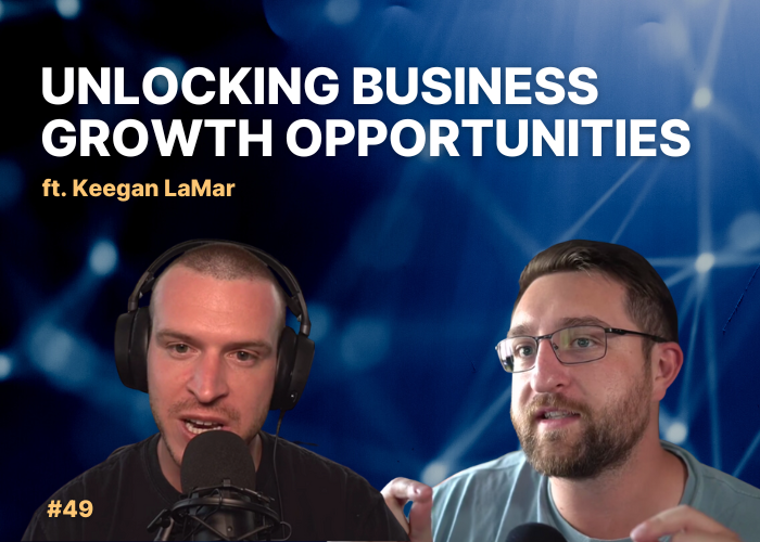 Featured image for episode 49 of Designing Growth, titled "Unlocking Business Growth Opportunities"