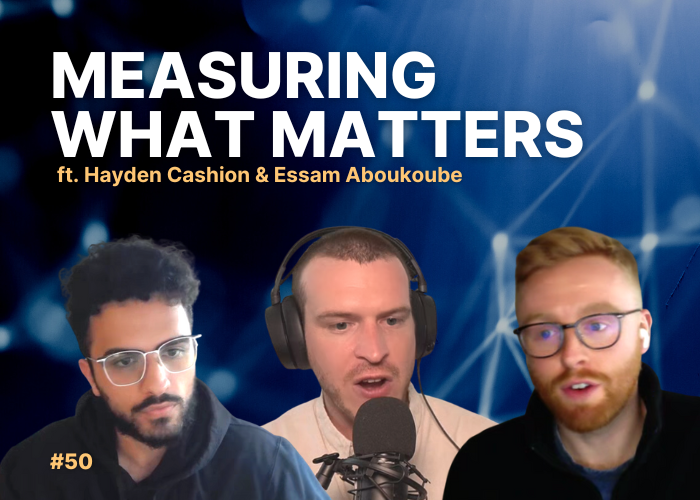 Featured image for episode 50 of Designing Growth, titled "Measuring What Matters"