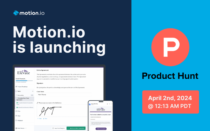 Motion.io’s Product Hunt Launch